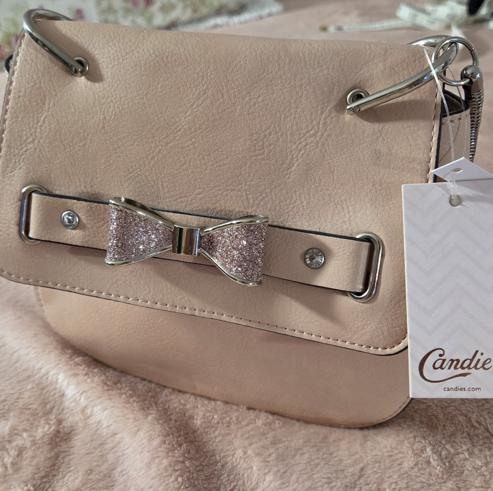 Candie's Pink Bow Accent Women's Bag